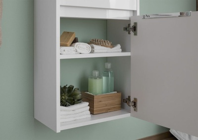 Тумба под раковину Aquanet Дувр 45 182607 подвесная Белая