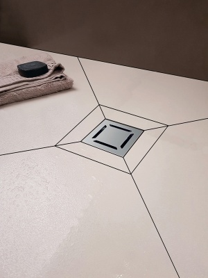 Душевой трап Berges Wasserhaus Platz Norma 100x100 090158 с решеткой Матовый хром