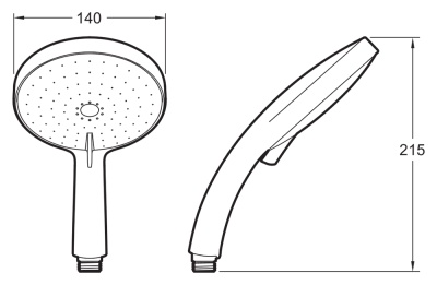Ручной душ Jacob Delafon Citrus E12978-CP Хром