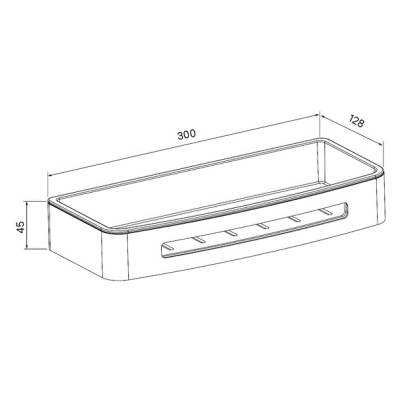 Полка корзина Iddis SHE10SBi44 Черная