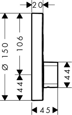 Смеситель для душа Hansgrohe ShowerSelect S 15748000 Хром