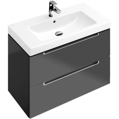 Тумба под раковину Villeroy&Boch Subway 2.0 80x52 подвесная Серая