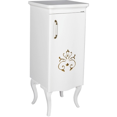 Тумба Creavit Antik 50 AN2115.02.BB Белая с декором