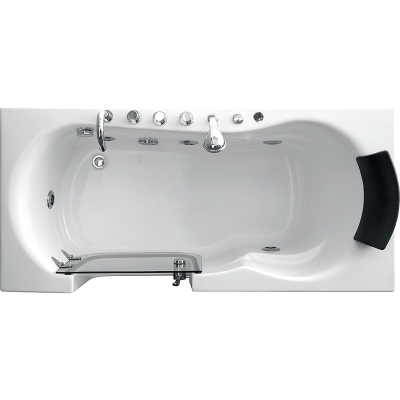 Акриловая ванна Gemy G9246 B 170х80 L с гидромассажем