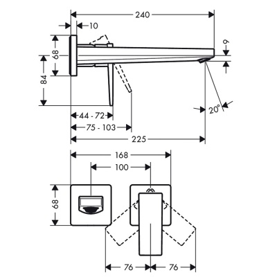 Смеситель для раковины Hansgrohe Metropol 32526000 Хром