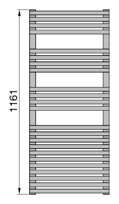 Полотенцесушитель Zehnder Forma Spa LFD-120-050-05 Белый