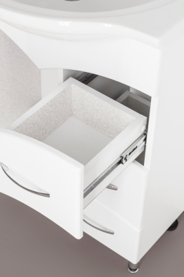 Тумба под раковину Style Line Эко Стандарт 22 Байкал 65 Белый глянец