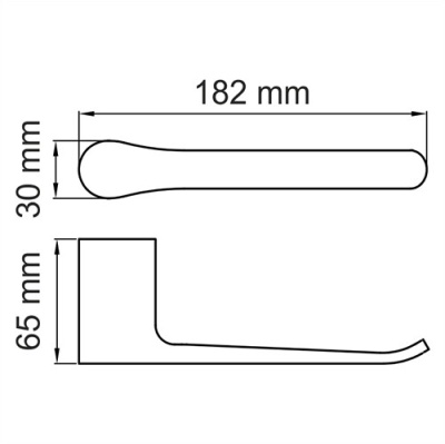 Держатель туалетной бумаги WasserKRAFT Glan K-5196 Черный глянцевый