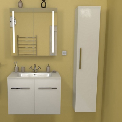 Шкаф пенал Какса-А Практик 30 004380 подвесной Белый