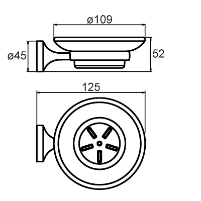 Мыльница Milardo Magellan MAGSMG0M42 Хром