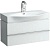 Тумба под раковину Laufen Palace New 90 подвесная 1 ящик Белая матовая