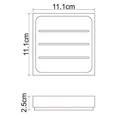 Мыльница WasserKRAFT Leine K-3829 Белый