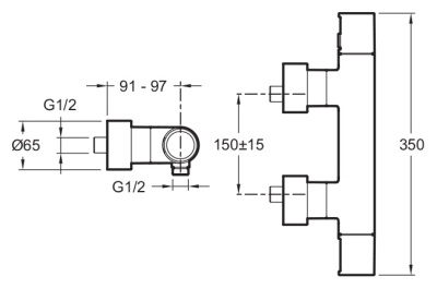 Смеситель для душа Jacob Delafon Composed E73164-CP Хром