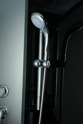 Душевая кабина Erlit Comfort ER3509TPF 90x90 с гидромассажем задняя стенка Белая стекло матовое