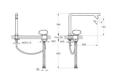 Смеситель для раковины Vitra Istanbul A42304EXP Хром