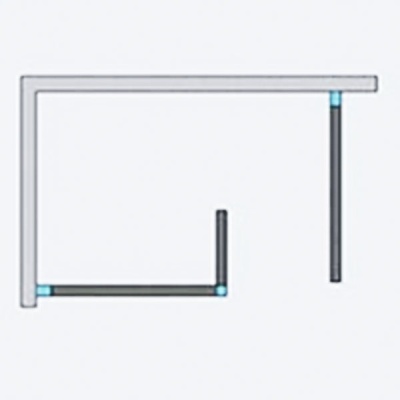 Душевая стенка Radaway Euphoria W3 Walk-in 80 фурнитура Хром стекло прозрачное