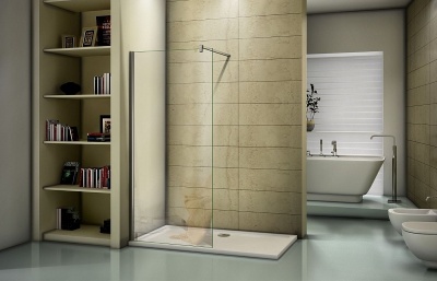 Душевая перегородка Good Door Walk In SP-140-C-CH 140 профиль Хром стекло прозрачное