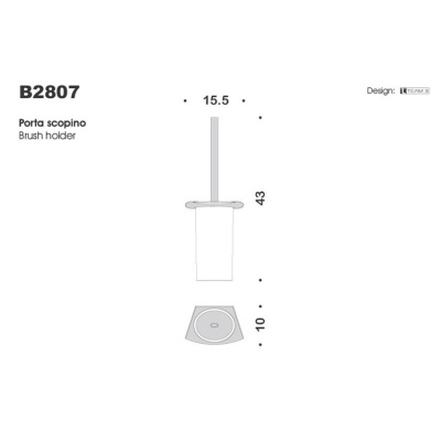 Ершик для унитаза Colombo Design Land B2807.000 Хром