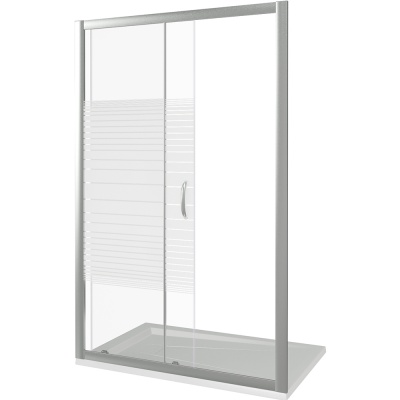 Душевая дверь в нишу Good Door Infinity WTW-110 110 профиль Хром стекло прозрачное