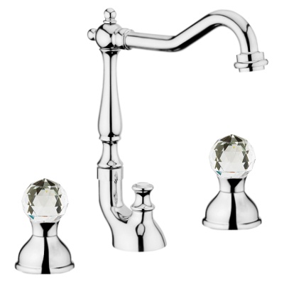 Смеситель для раковины Webert Karenina KA750202 Хром кристаллы Swarovski