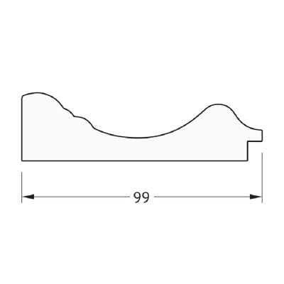 Зеркало Evoform Definite 59х49 Травленое золото