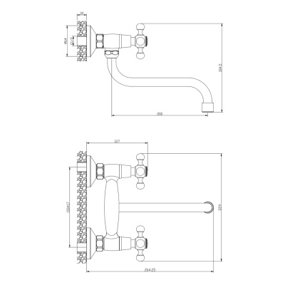 Смеситель для кухни Olive's Girona 01410GRG Хром
