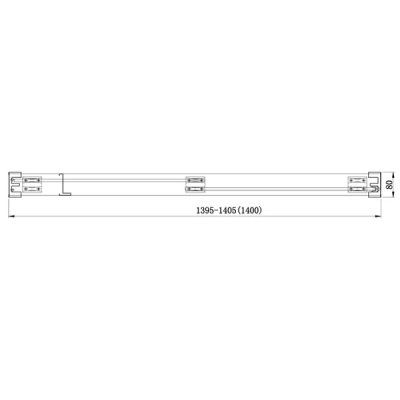 Душевая дверь Aquanet Delta NPD6122 140 00183848 профиль Хром стекло прозрачное
