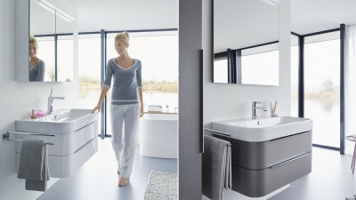 Тумба под раковину Duravit Happy D 2 H2636402222 подвесная Белая