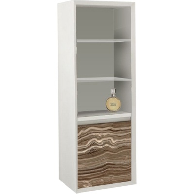 Шкаф пенал SanVit Стайл 32 с фактурой под дерево подвесной Карпатская ель