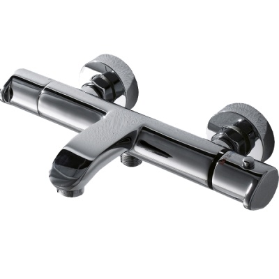 Смеситель для ванны Bravat Waterfall F673114C-01A-RUS с термостатом Хром