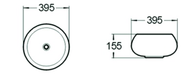 Раковина SantiLine 40 SL-1063 Белая
