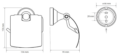 Держатель туалетной бумаги Bemeta Kera 144712017 с крышкой Бронза Держатель туалетной бумаги Bemeta Kera 144712017 с крышкой Бронза