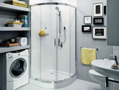 Душевой уголок Kolo Record 90x90 радиальный профиль Хром стекло прозрачное