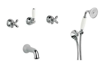 Смеситель для ванны Bugnatese Princeton plus 8018 CR (Хром)