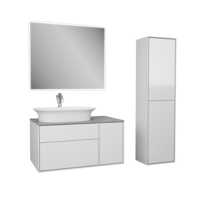 Тумба под раковину Diborg Elise 90 77.7246 подвесная Белый глянец