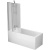 Комплект акриловой ванны со шторкой и душевой системой AM.PM Gem 150x70 W90ASET-150D3W5 без гидромассажа