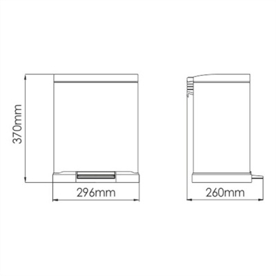 Ведро для мусора WasserKRAFT K-622 Хром