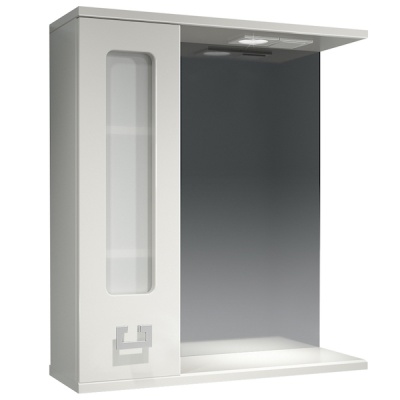 Зеркало со шкафом Какса-А Витраж 62 L 003314 с подсветкой Белое