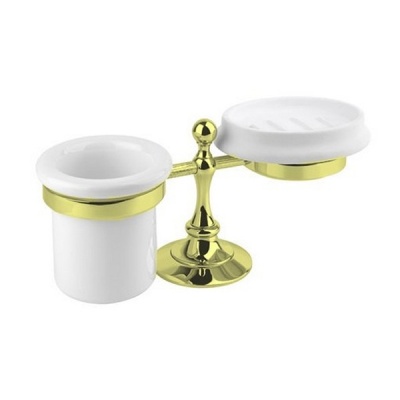 Стакан и мыльница Cezares Olimp STT 01 Хром