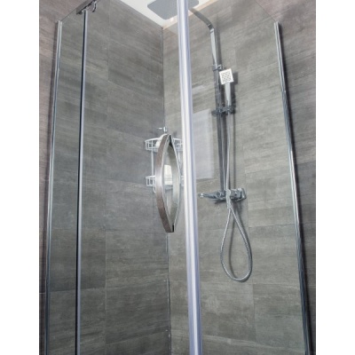 Душевой уголок Alex Baitler AB 245-100 100х100 профиль Хром стекло тонированное