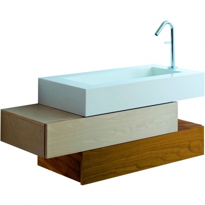 Тумба под раковину Jacob Delafon Pacific 110 EB781-V12 подвесная Французский орех шпон