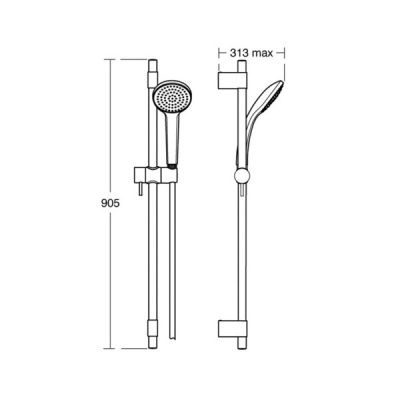 Душевой гарнитур Ideal Standard IdealRain Pro B9835AA Хром