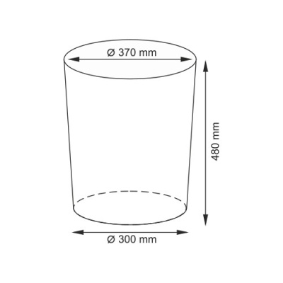 Корзина для белья WasserKRAFT Main 37x37x48 WB-410-M с крышкой Коричневая