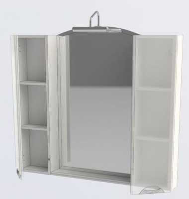 Зеркало со шкафом Aquanet Асти 105 178242 Белое