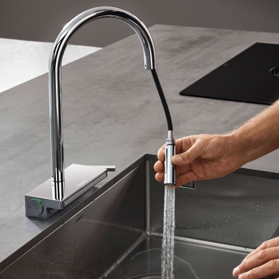 Смеситель для кухни Hansgrohe Aquno Select M81 73831000 Хром