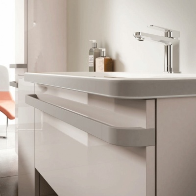 Тумба под раковину Ideal Standard Tonic II 80 R4303FC подвесная Светло-коричневая глянцевая