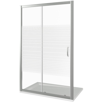 Душевая дверь в нишу Good Door Infinity WTW-120 120 профиль Хром стекло прозрачное