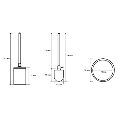 Ершик для унитаза Bemeta Omega 104913092 Хром