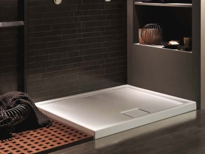 Керамический поддон для душа Hatria Leaf 90x90 Белый с антискользящим покрытием