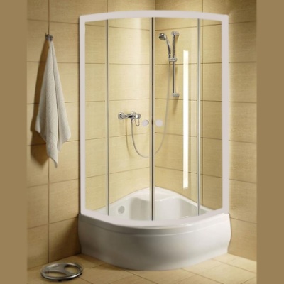 Душевой уголок Radaway Classic A 1700 80x80 профиль Белый стекло прозрачное Душевой уголок Radaway Classic A 1700 80x80 профиль Белый стекло прозрачное